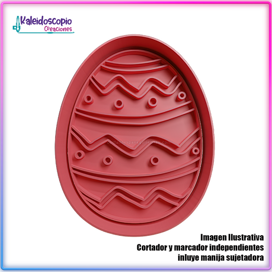 Huevo de Pascua 5 - Cortador de Galletas y Fondant