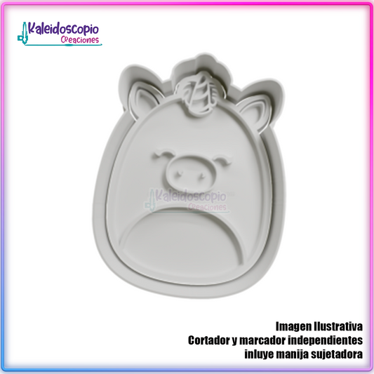 Unicornio Kennedy Cortador para galletas y fondant