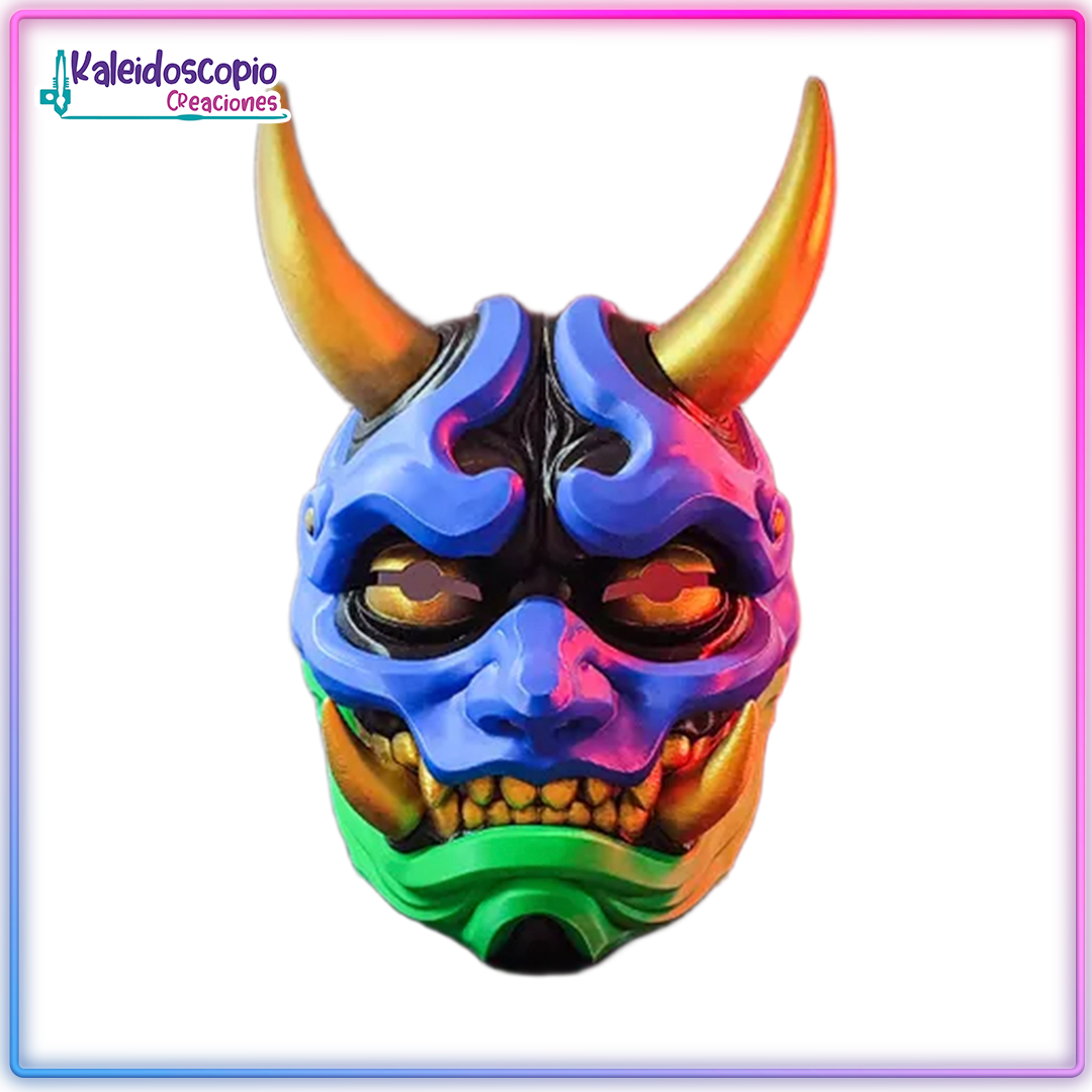 Mascara Oni Chibi Mandibula Movible