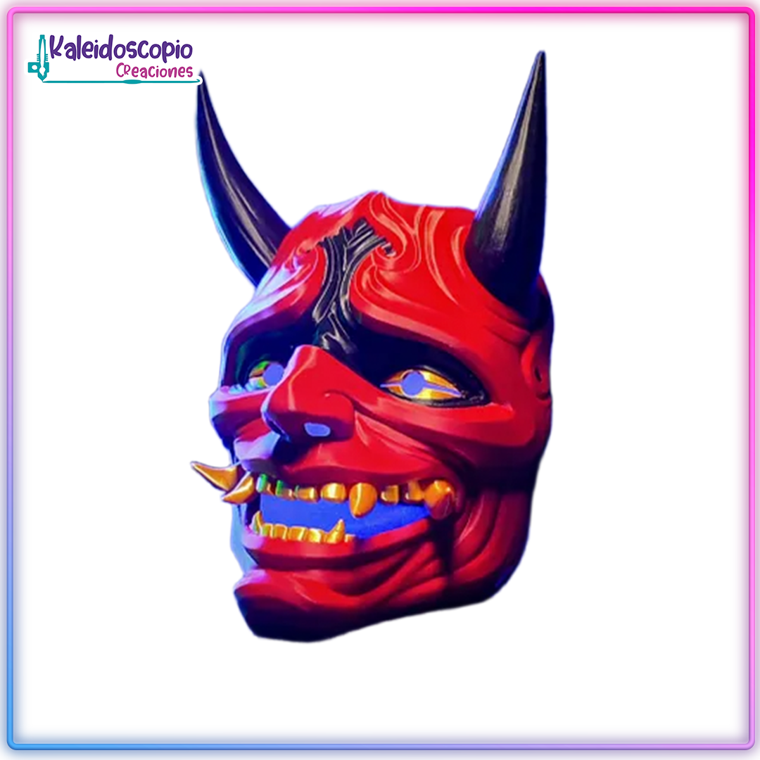 Mascara Oni Mandibula Movible