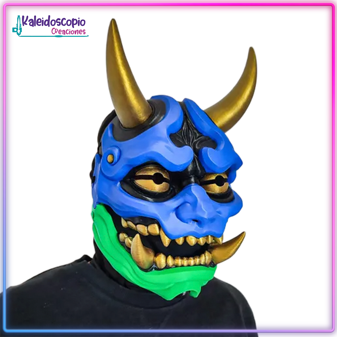 Mascara Oni Chibi Mandibula Movible