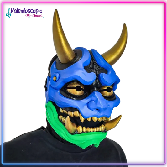 Mascara Oni Chibi Mandibula Movible