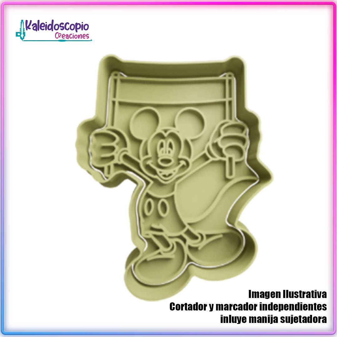 Mickey Mouse Cartel Cortador De Galletas