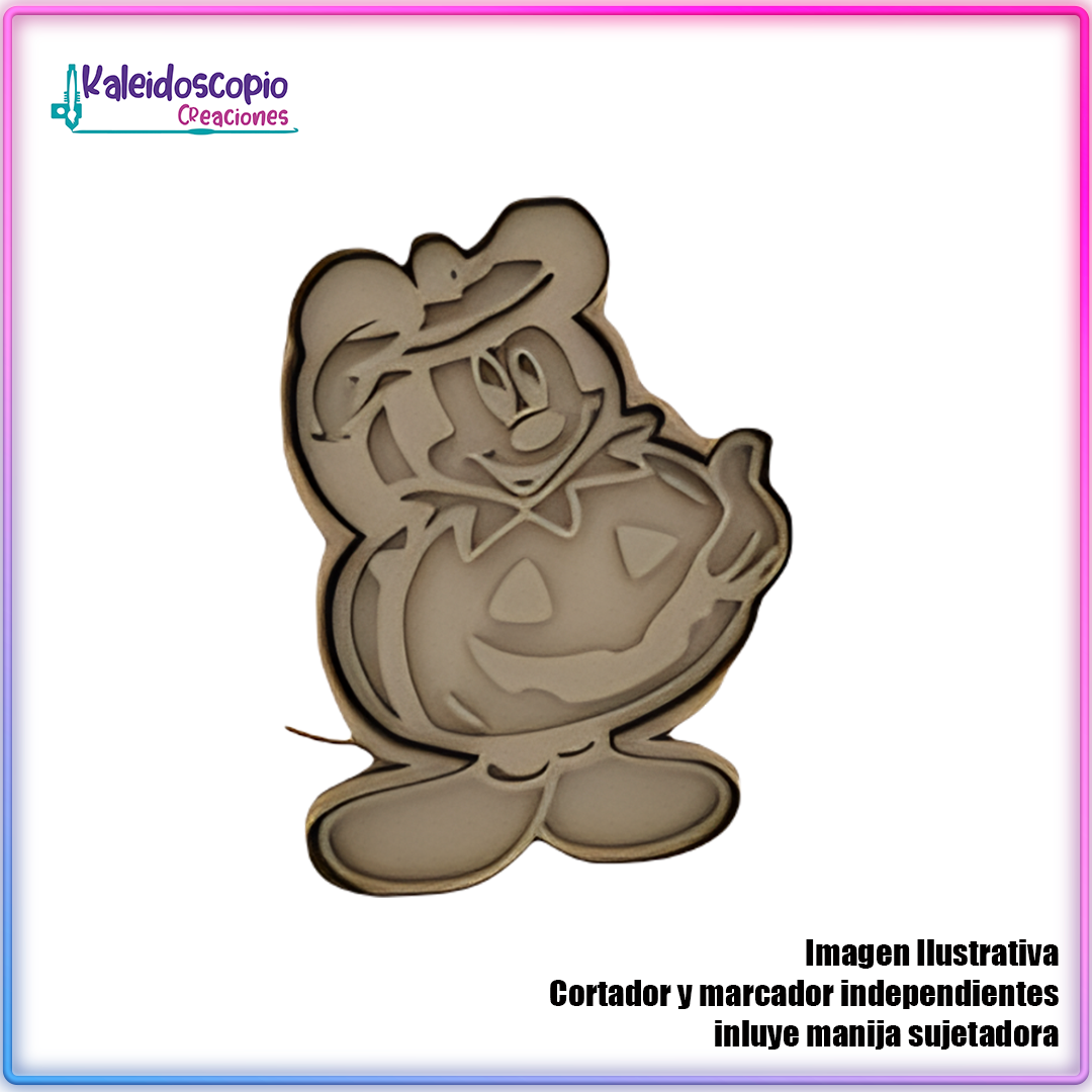 Mickey Mouse Calabaza Cortador de Galleta y Fondant