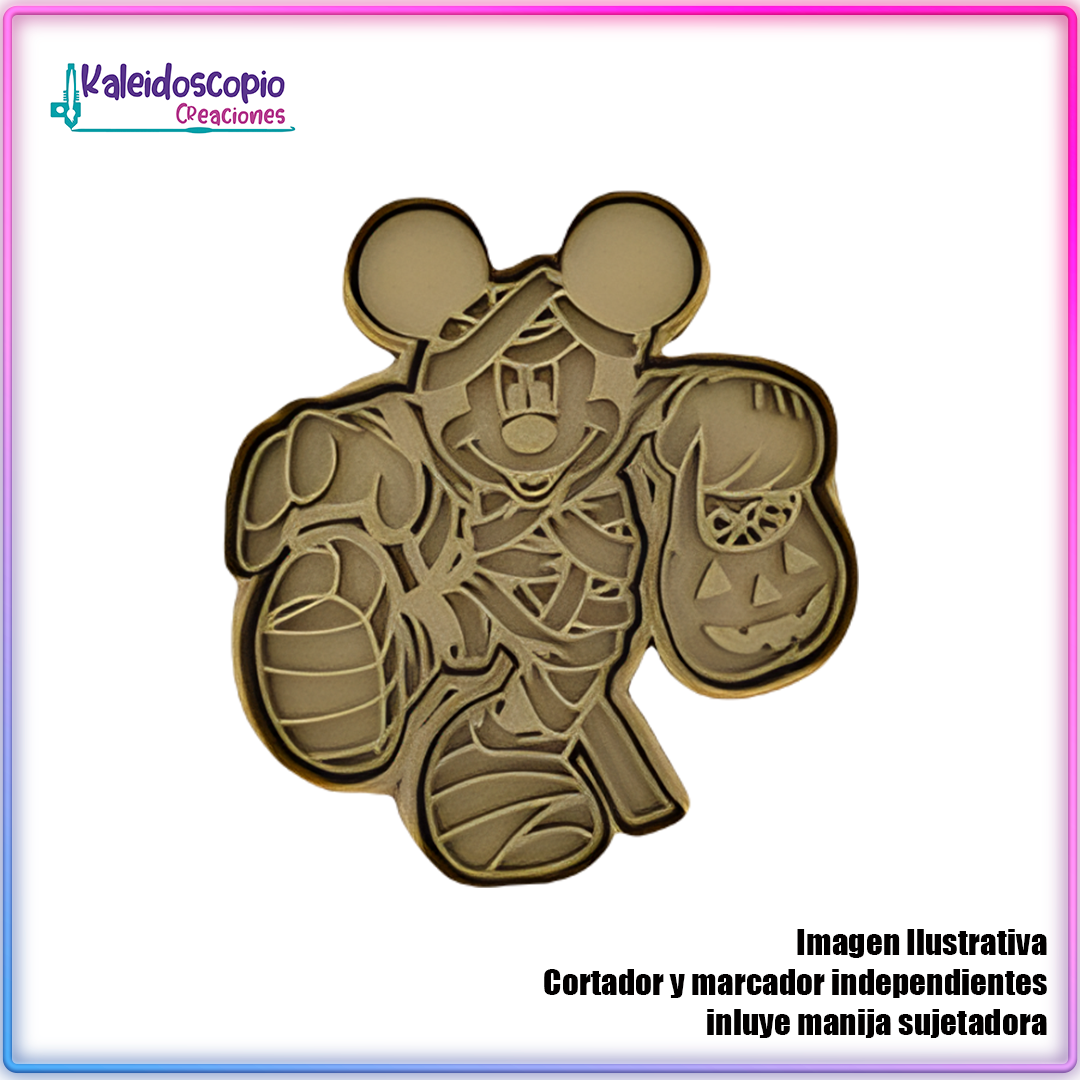 Mickey Mouse Momia Cortador de Galleta y Fondant