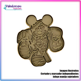 Mickey Mouse Momia Cortador de Galleta y Fondant