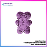 Minnie Mouse Galleta de Jengibre Cortador De Galletas