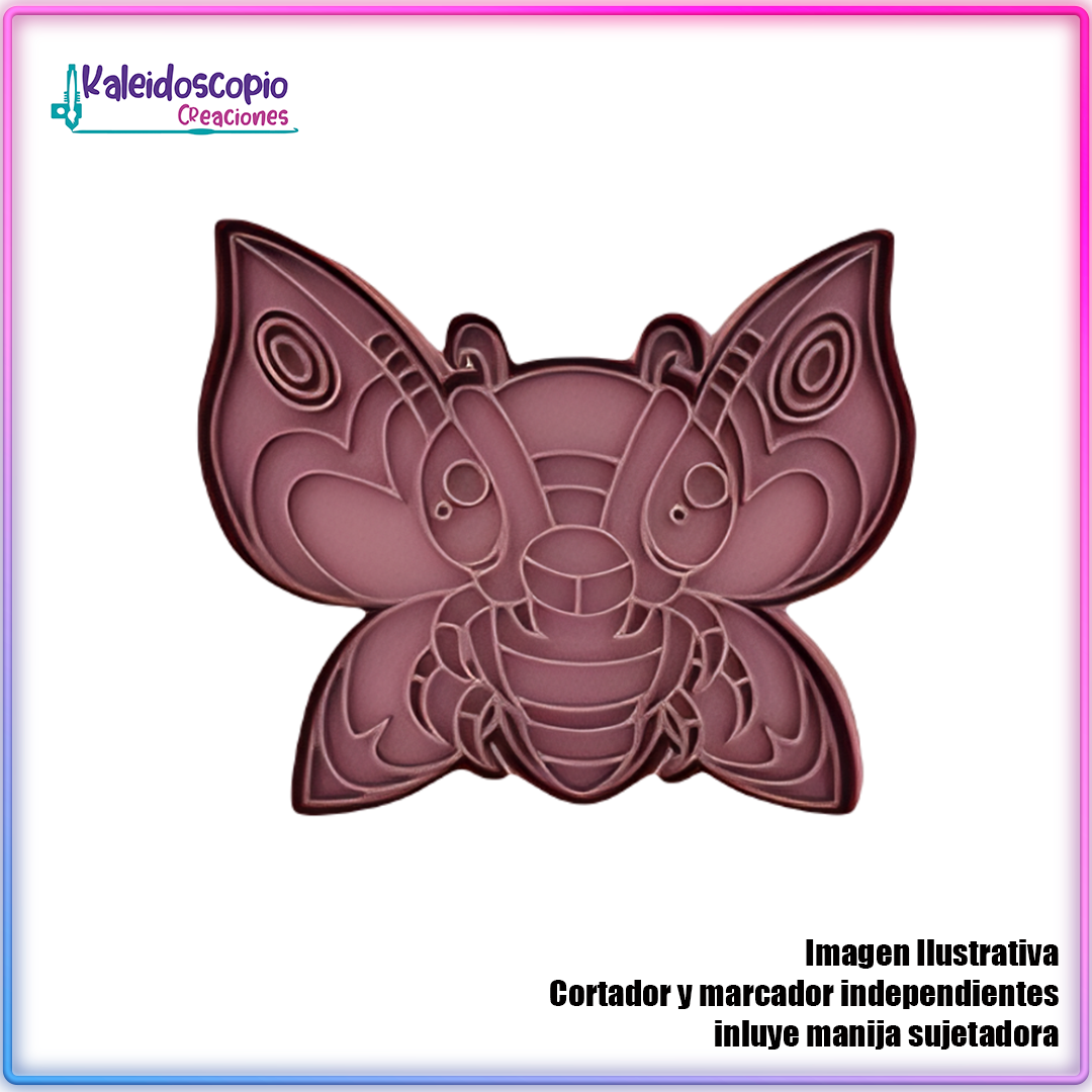 Mothra Cortador de Galleta y Fondant