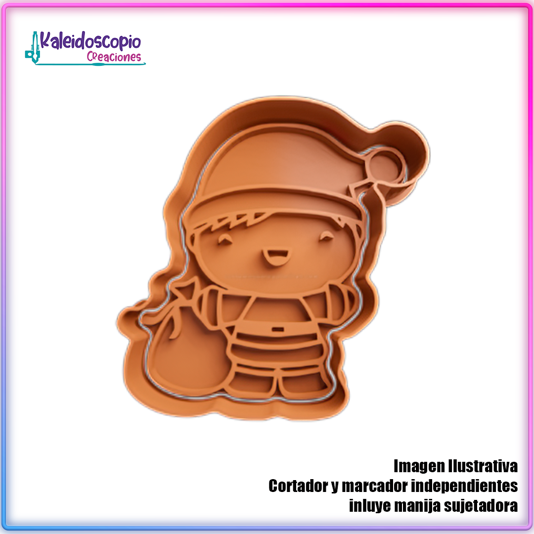 Niño Navideño - Cortador de Galletas y Fondant