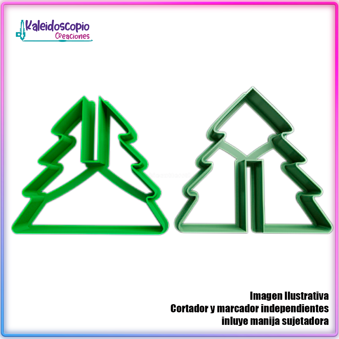 Pack de Arboles de Navidad Silueta - Cortador de Galletas y Fondant