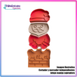 Pack Partes Santa Claus en Chimenea - Cortador de Galletas y Fondant