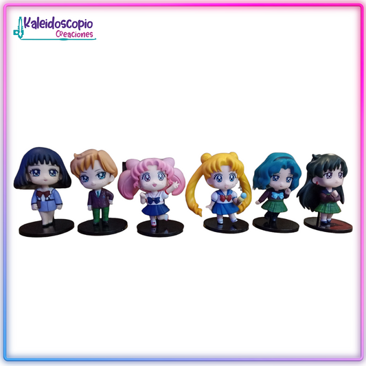 Pack de 6 figuras - Sailor Moon