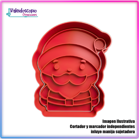 Papa Noel ¡Listo! - Cortador de Galletas y Fondant