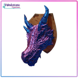 Cabeza de Dragón Medieval Tornasol
