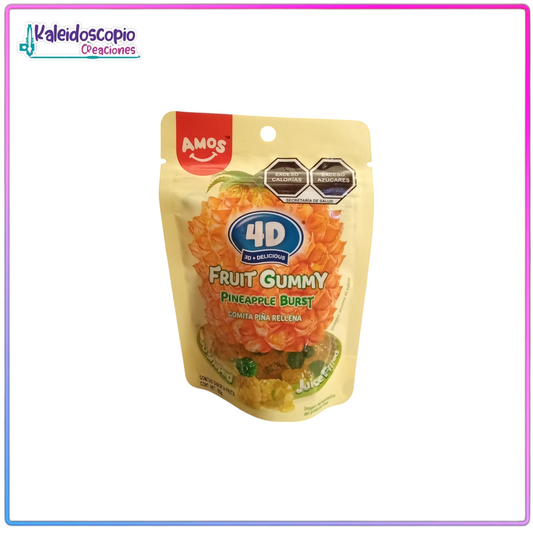 Piña Rellena 4D Gomita AMOS 65g