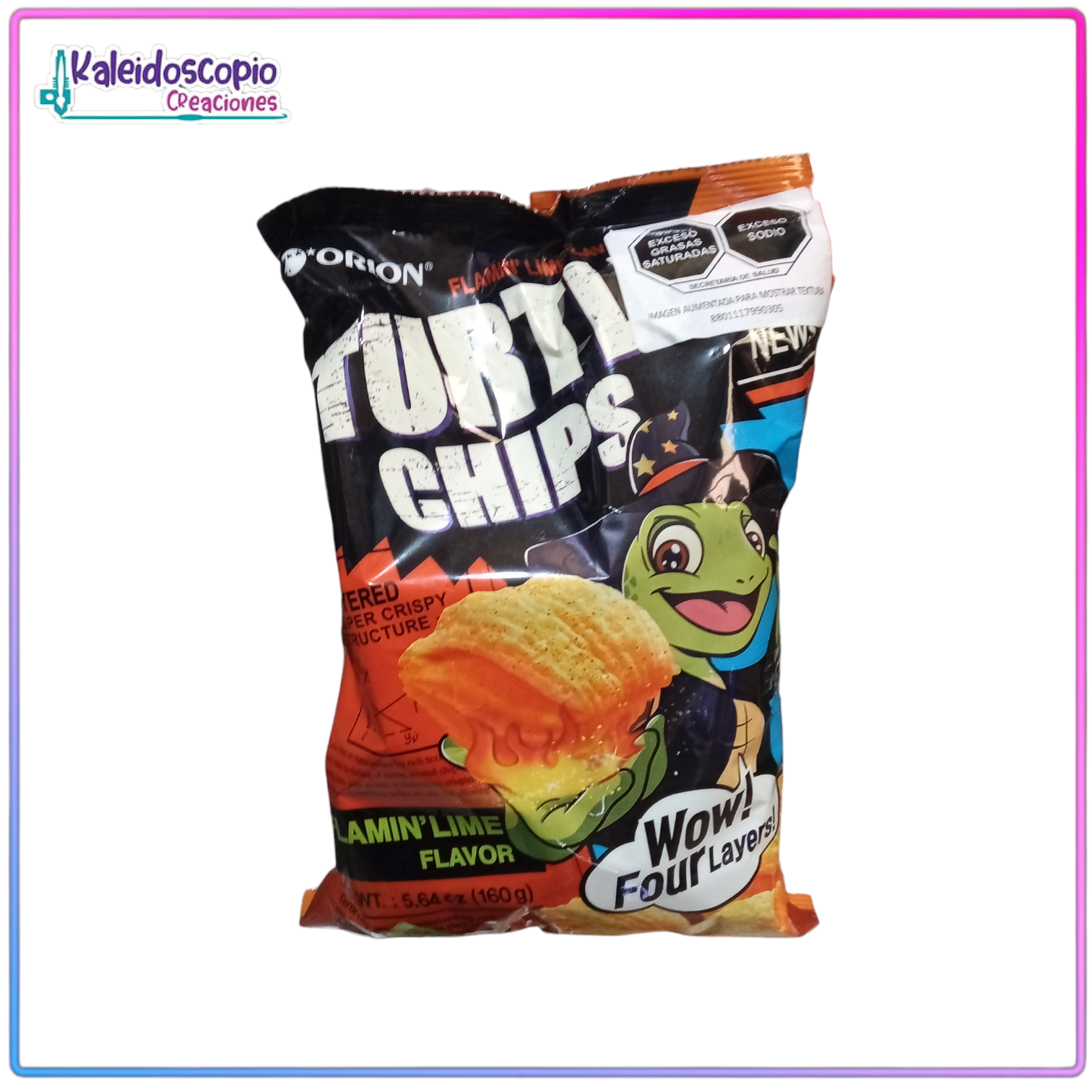 Fritura con Limon y Chile Turtle Chips 160g