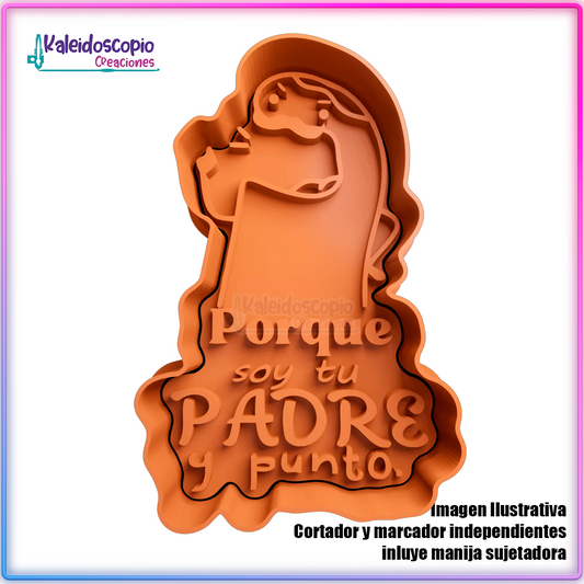 Deformito Por que soy tu padre  - Cortador padíagalletas y fondant