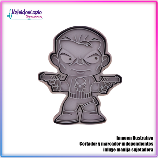 Punisher Marvel Cortador de Galleta y Fondant