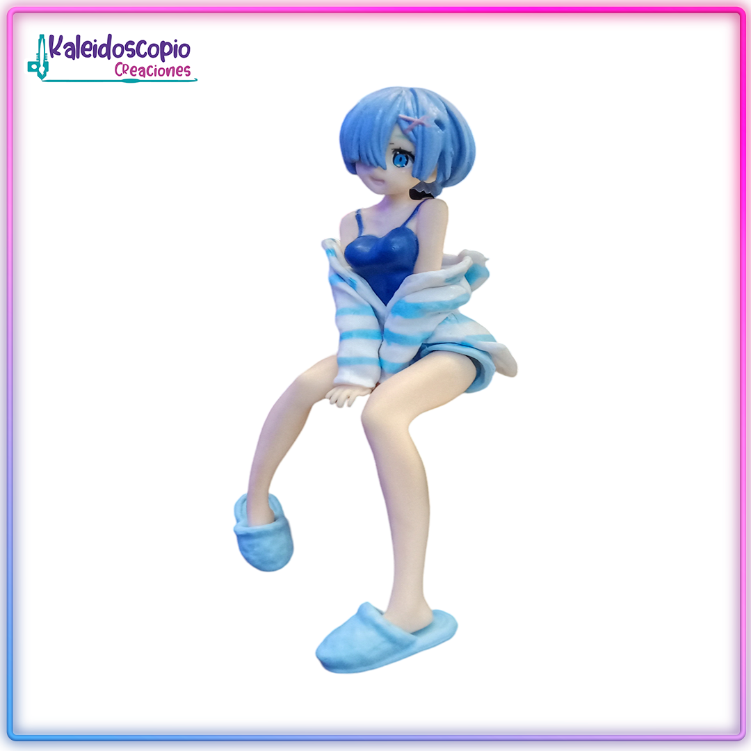 Figura de Rem con Pijama Azul.