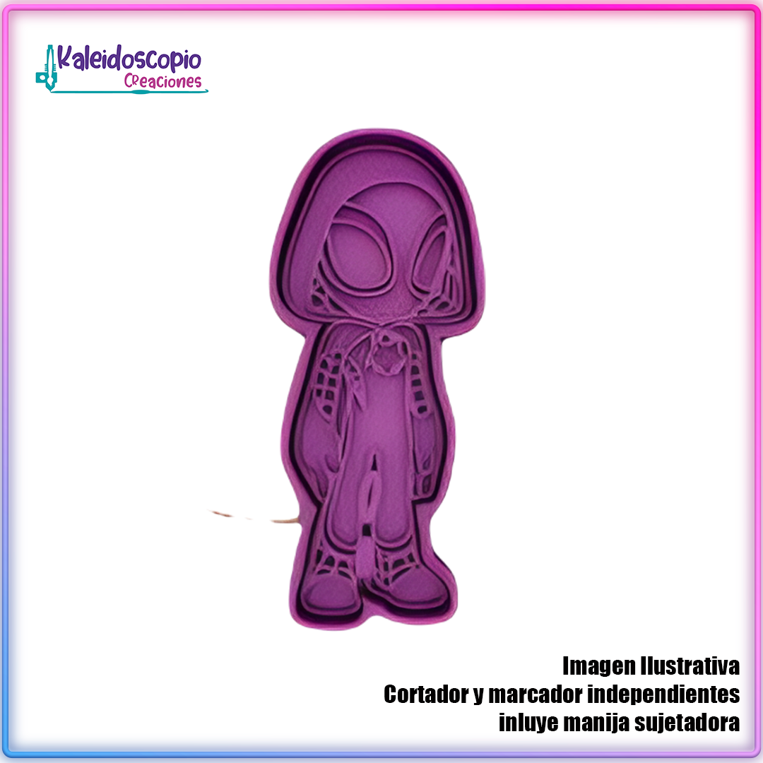 Spider Gwen Cortador de Galleta y Fondant