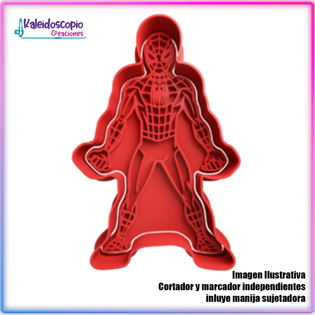 Spiderman Listo Cortador para Galletas y Fondant