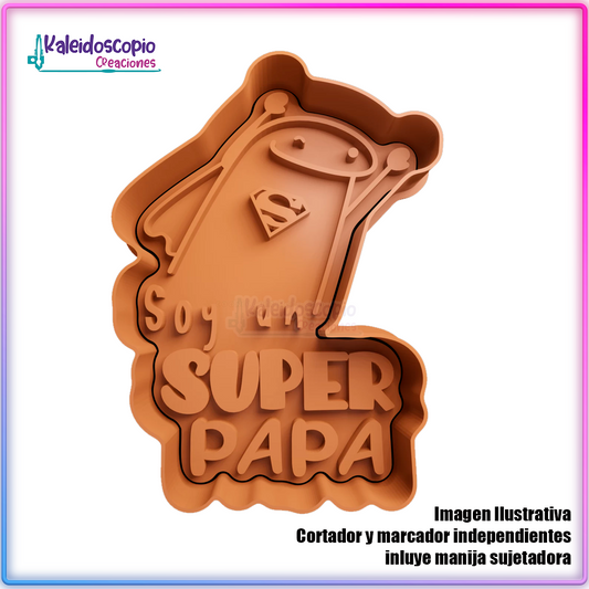 Deformito super papá - Cortador para galletas y fondant