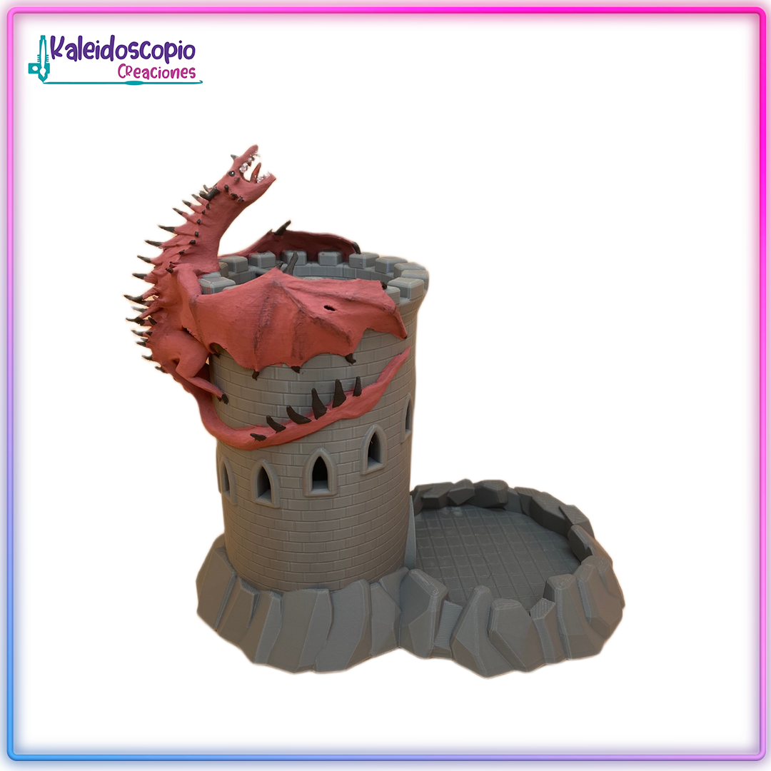 Torre para Dados Castillo con Dragon