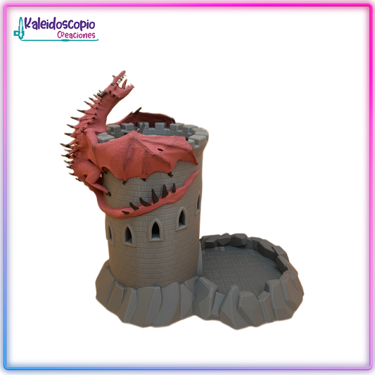Torre para Dados Castillo con Dragon