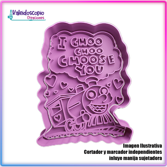 Tren Chu Chu - Los Simpsons - San Valentin  - Cortador de Galletas y Fondant