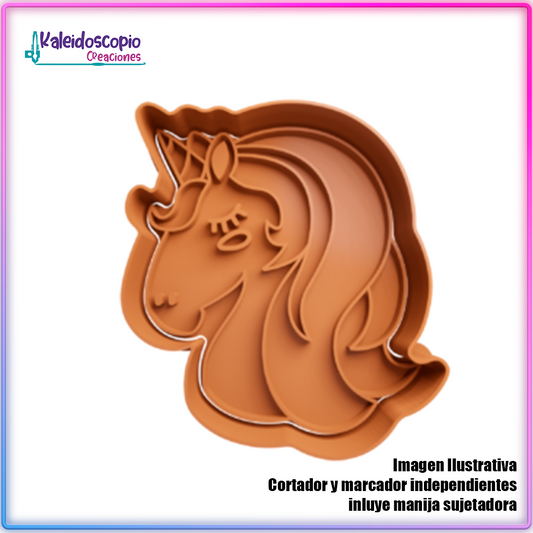 Unicornio perfil Cortador para Galletas y Fondant