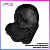 Venom rostro Cortador para galletas y fondant