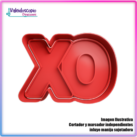 XO San Valentin  - Cortador de Galletas y Fondant