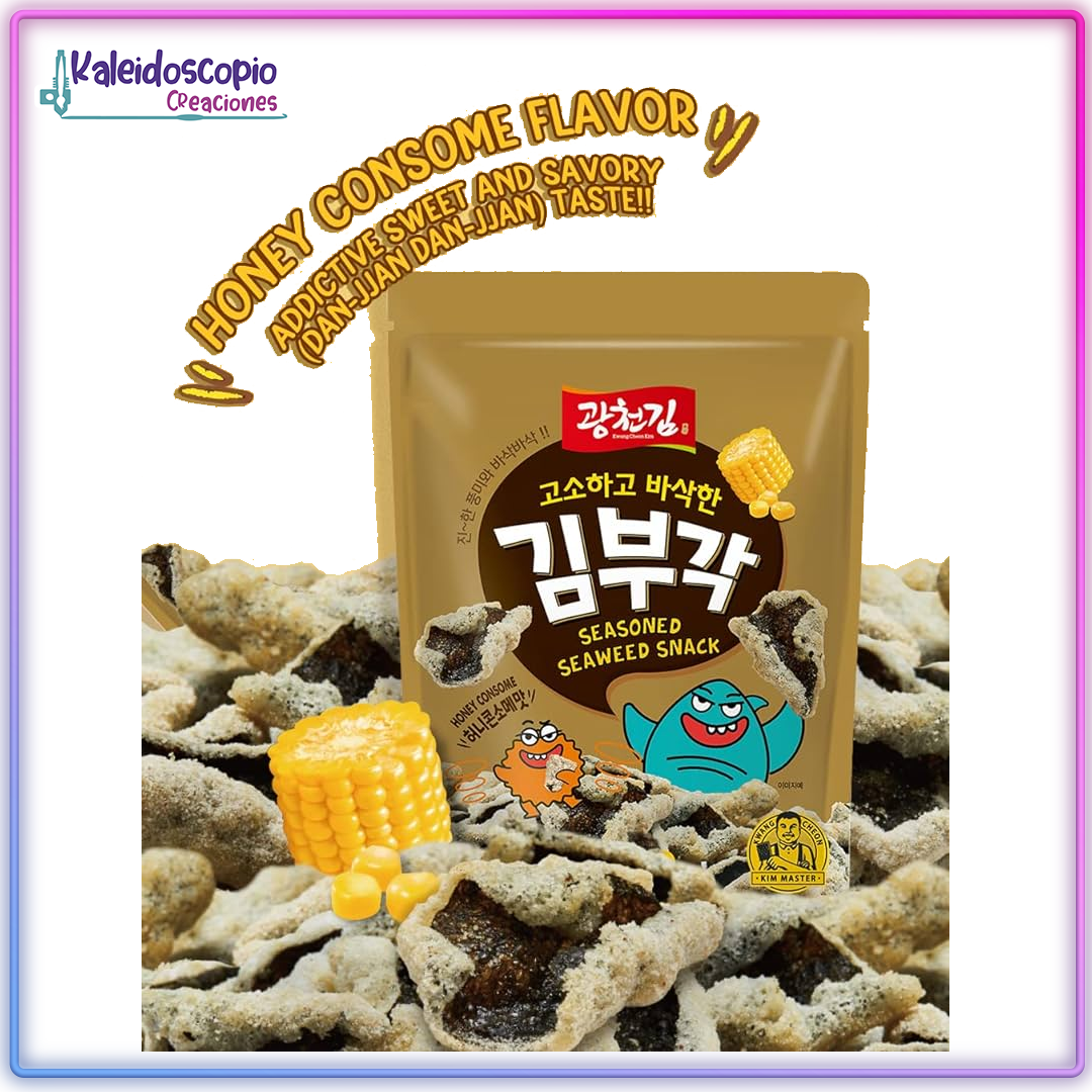 Crispy Seaweed chips Honey Consome, Kimbugak