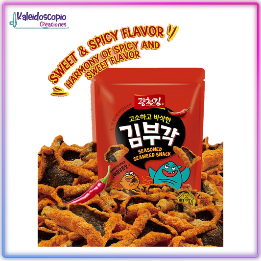 Crispy Seaweed chips Sweet and Spicy , Kimbugak