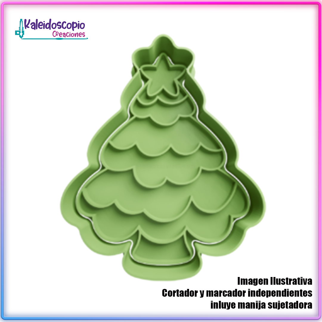 Arbol de Navidad 3 - Cortador de Galletas y Fondant