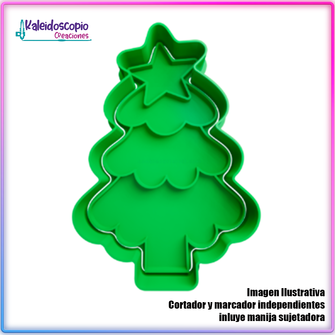 Arbol de Navidad 4 - Cortador de Galletas y Fondant