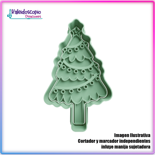 Arbol de Navidad 10 - Cortador de Galletas y Fondant