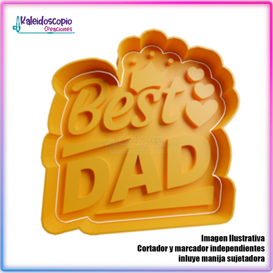 Best Dad Cortador para galletas y fondant
