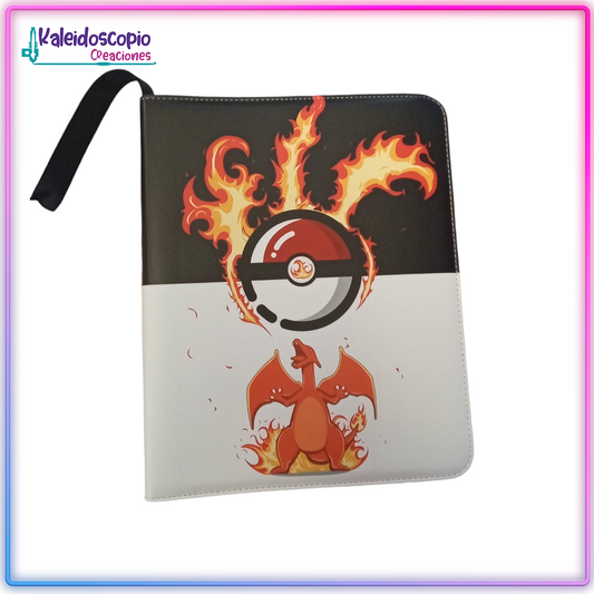 Carpeta Pokemon Diseño Charizard Pokeball - Carpeta Cartas Pokemon