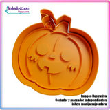 Calabaza cute Cortador para galletas y fondant