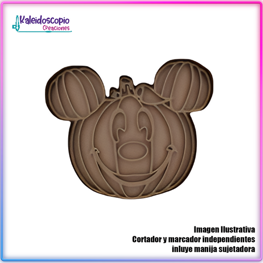 Mickey Mouse Calabaza Cortador de Galleta y Fondant