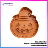 Calabaza con sombrero Cortador para galletas y fondant