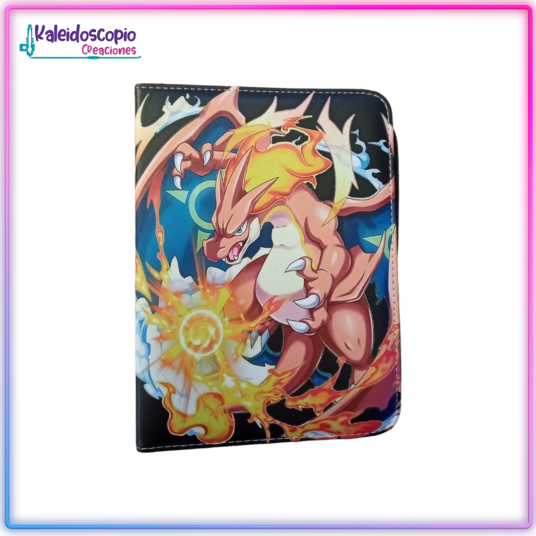 Carpeta Pokemon Diseño de Charizard - Carpeta Cartas Pokemon