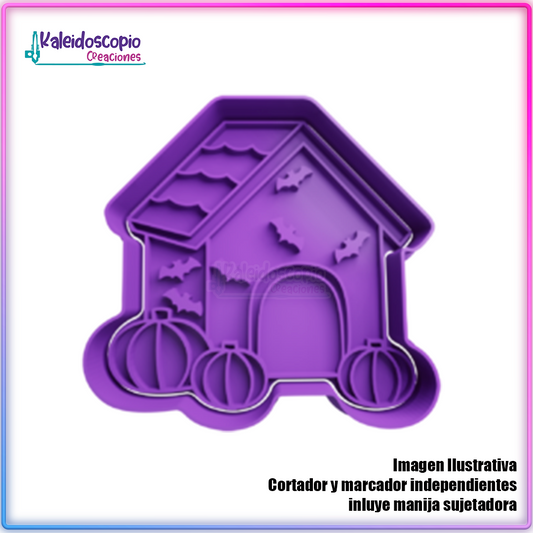 Casita de perro halloween Cortador para galletas y fondant