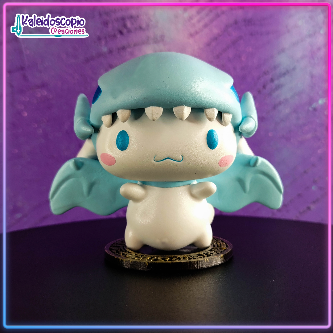 Cinnamoroll blue eyes withe dragon