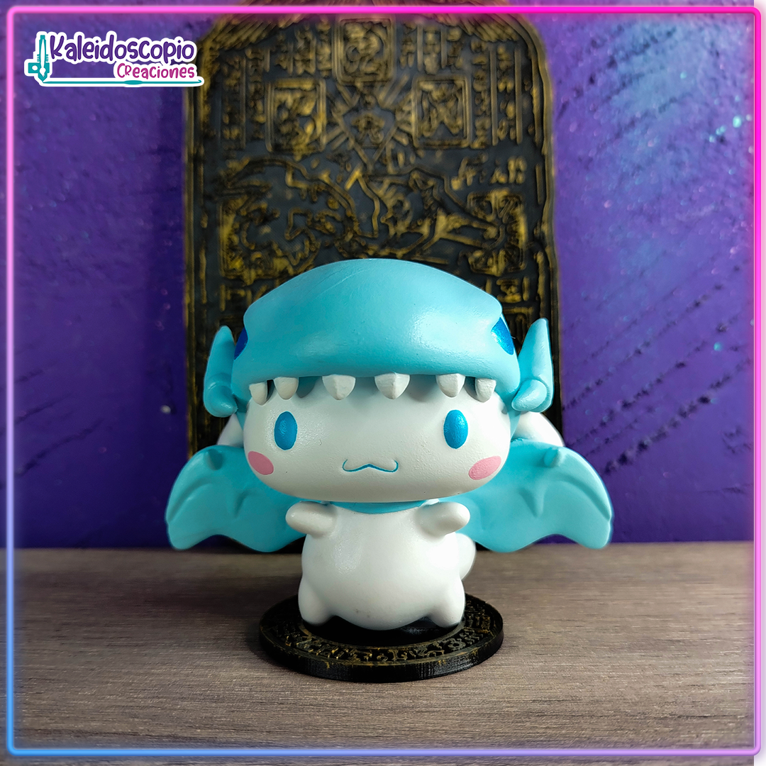 Cinnamoroll blue eyes withe dragon