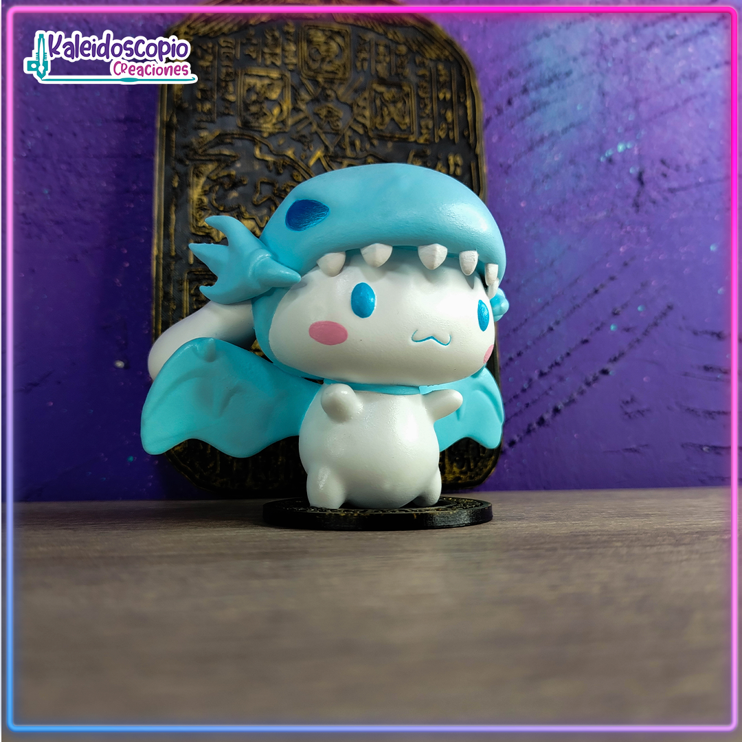 Cinnamoroll blue eyes withe dragon