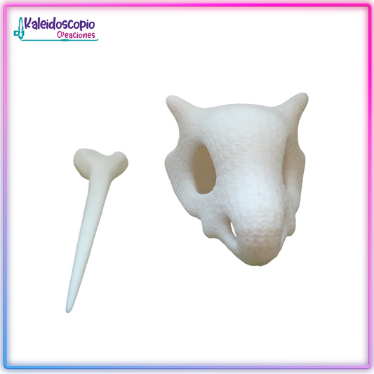 Craneo de Cubone Pasador para el cabello