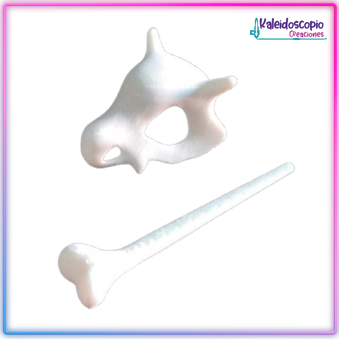 Craneo de Cubone Pasador para el cabello