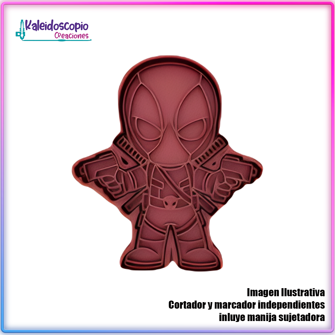 Deadpool Chibi Cortador de Galleta y Fondant